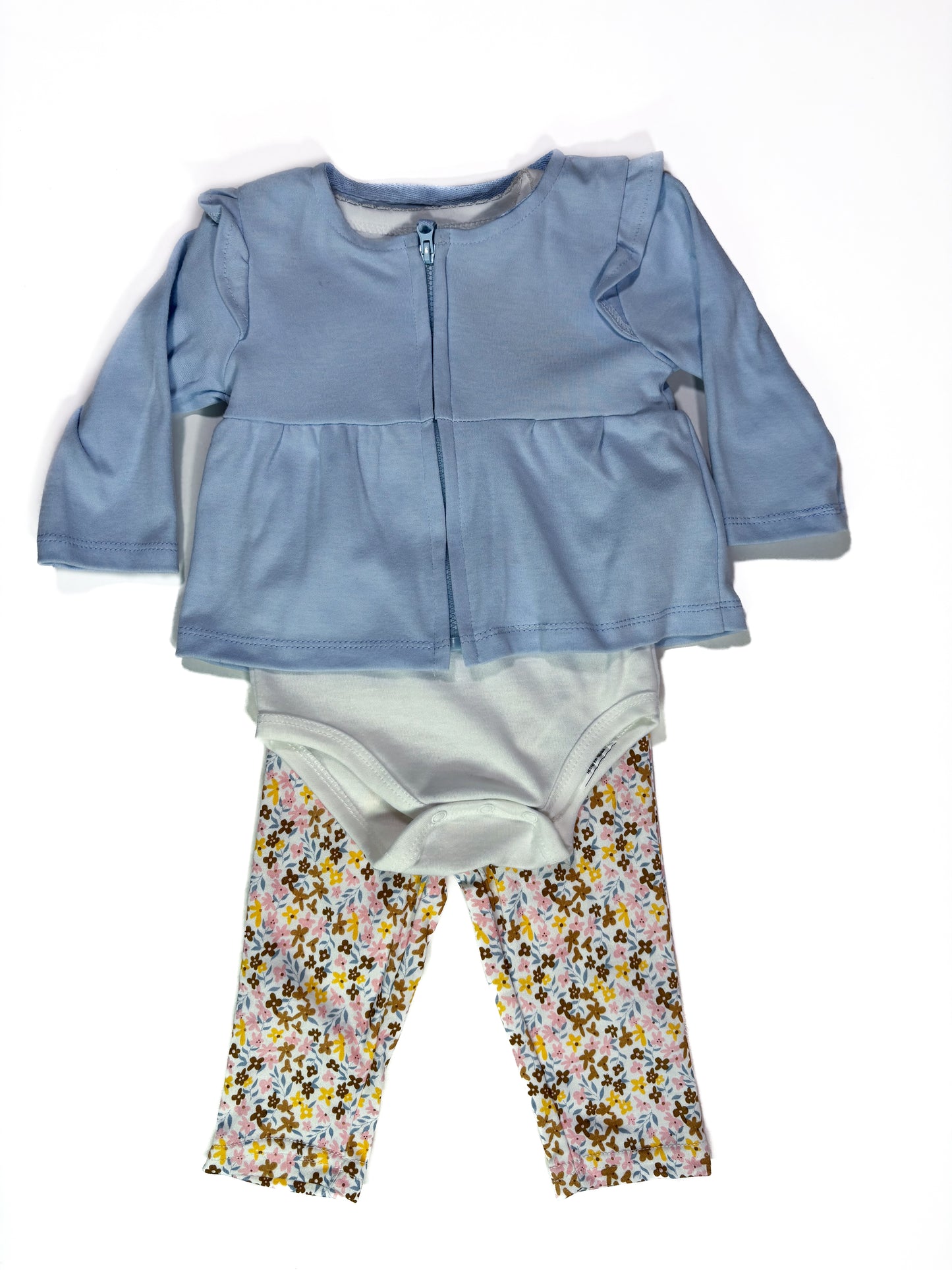 Conjunto Celeste Flores