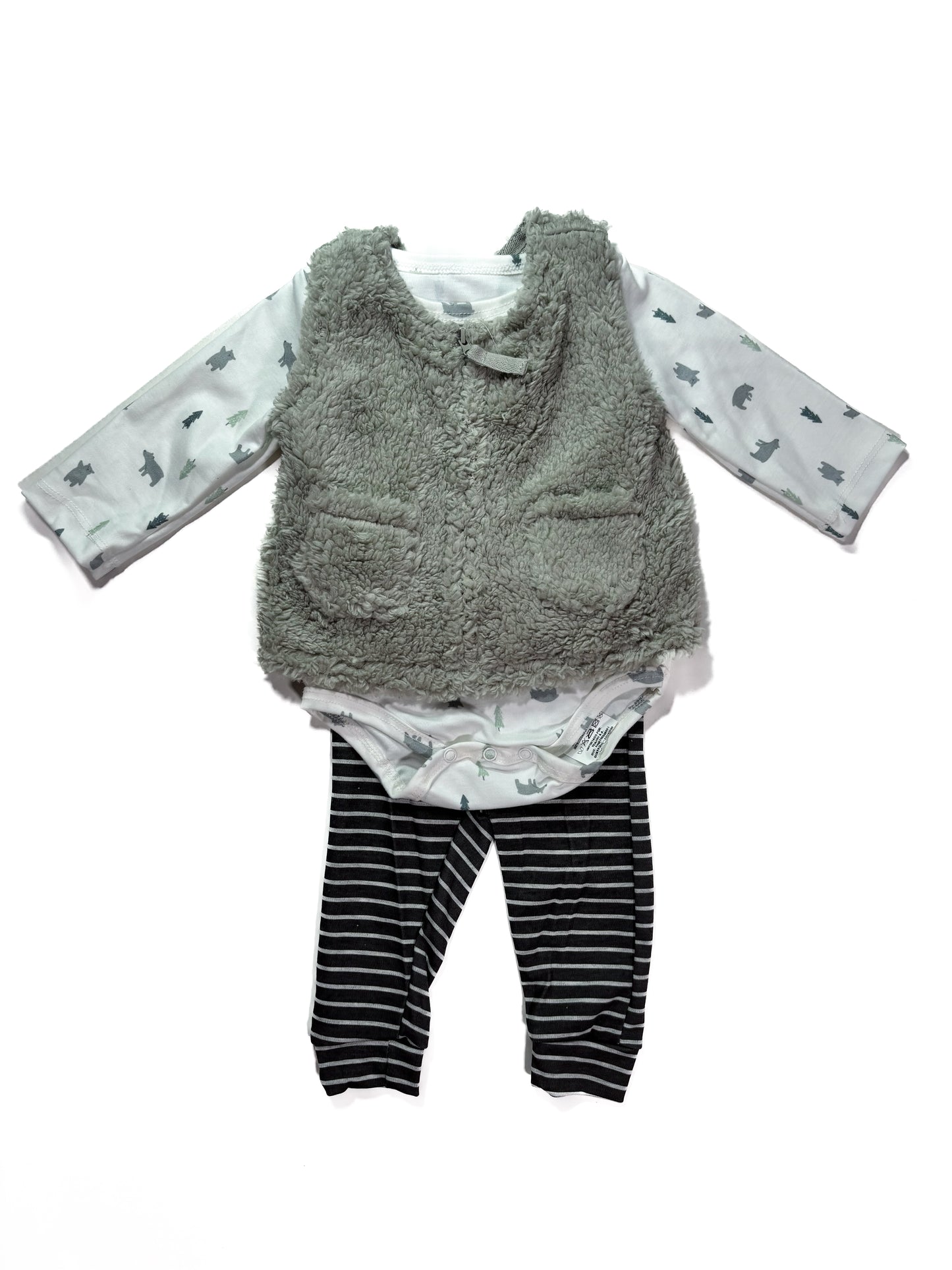Conjunto Plomo Chaleco