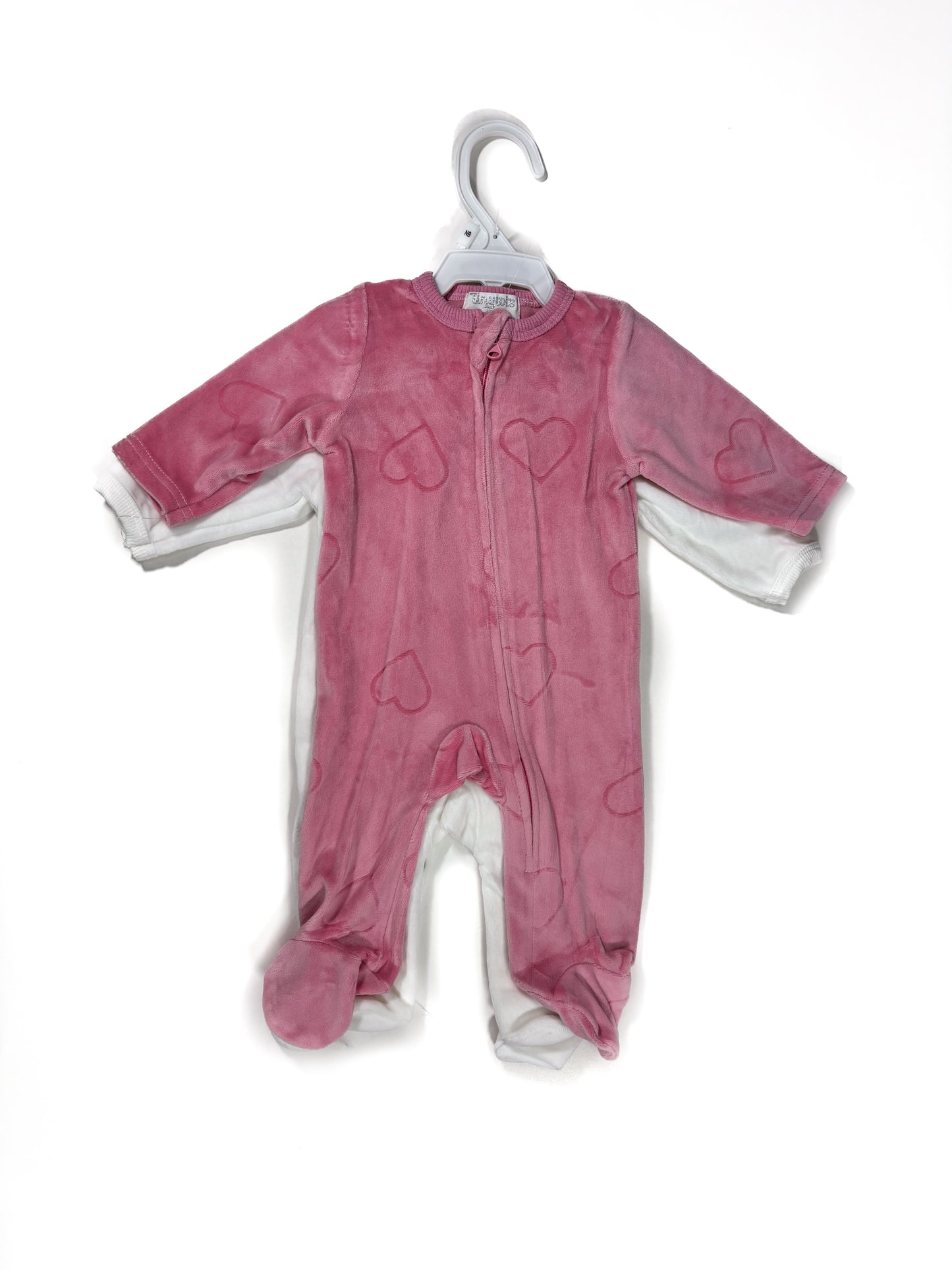 Mono Plush x2 Blanco/Rosa