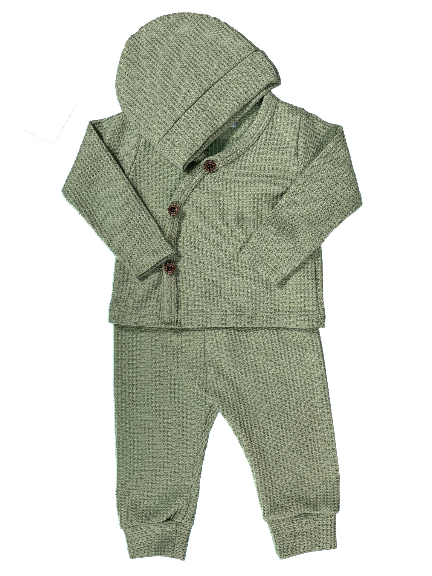 Conjunto 3p Cookie Texture Verde