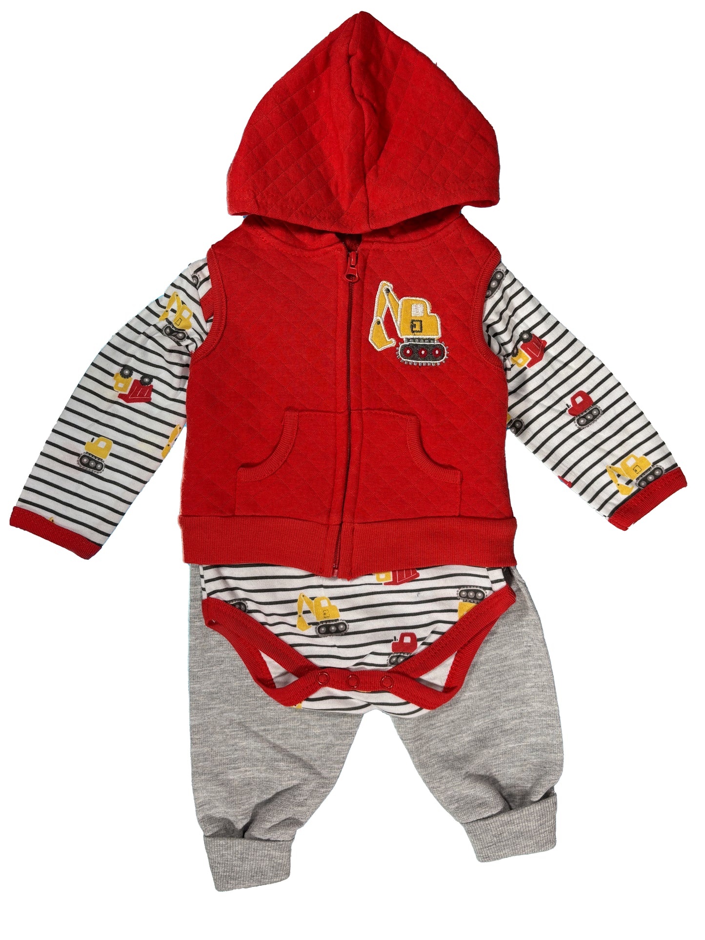Conjunto Chaleco Rojo Carro