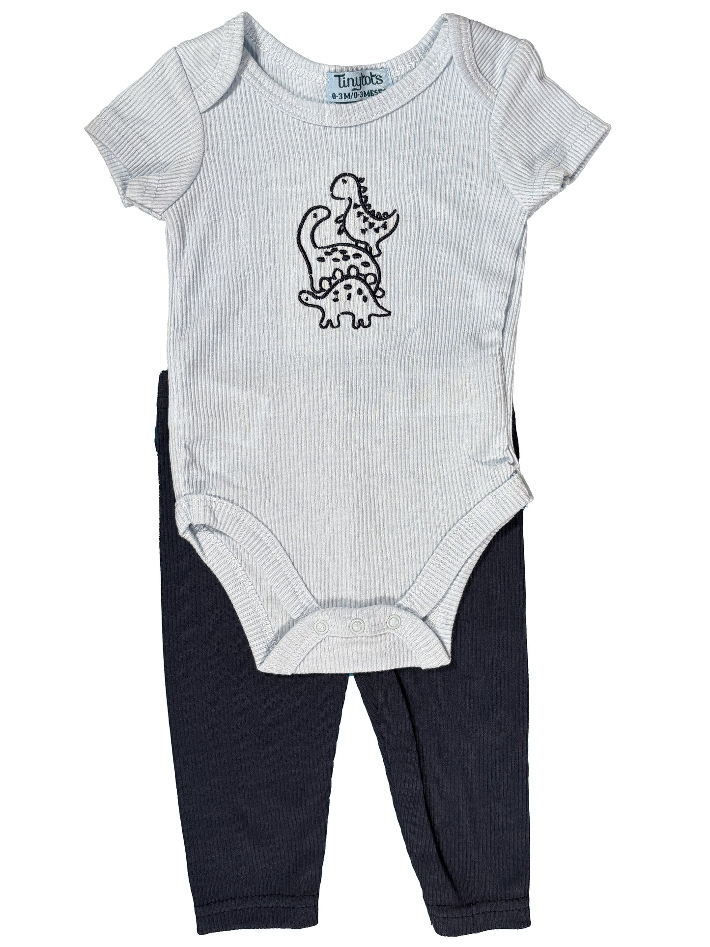Conjunto 2p Blanco Dinos