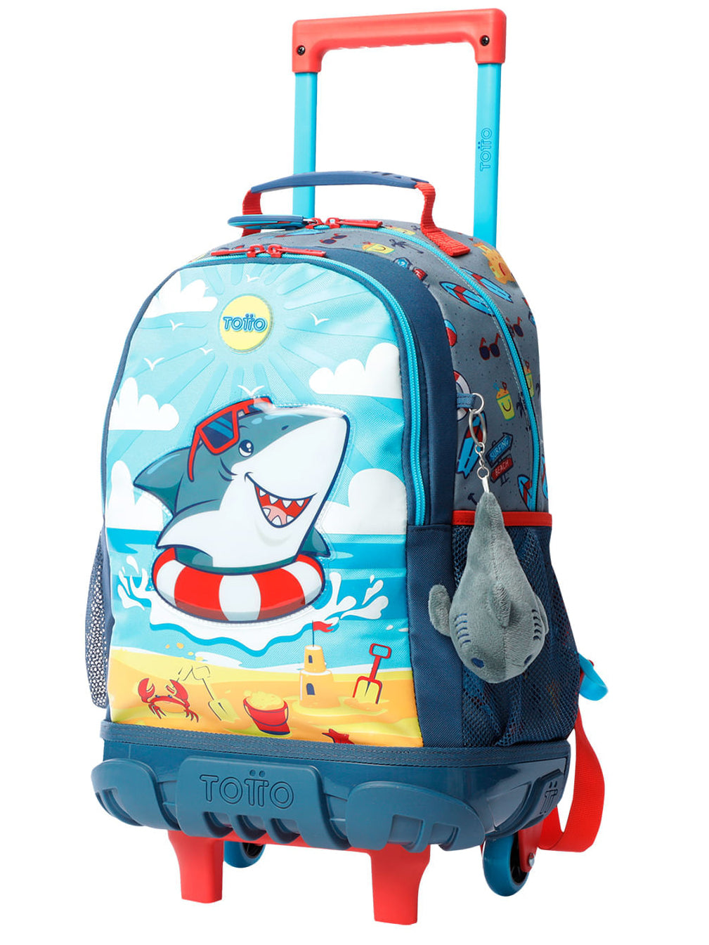 Mochila Totto Ruedas Tiburón