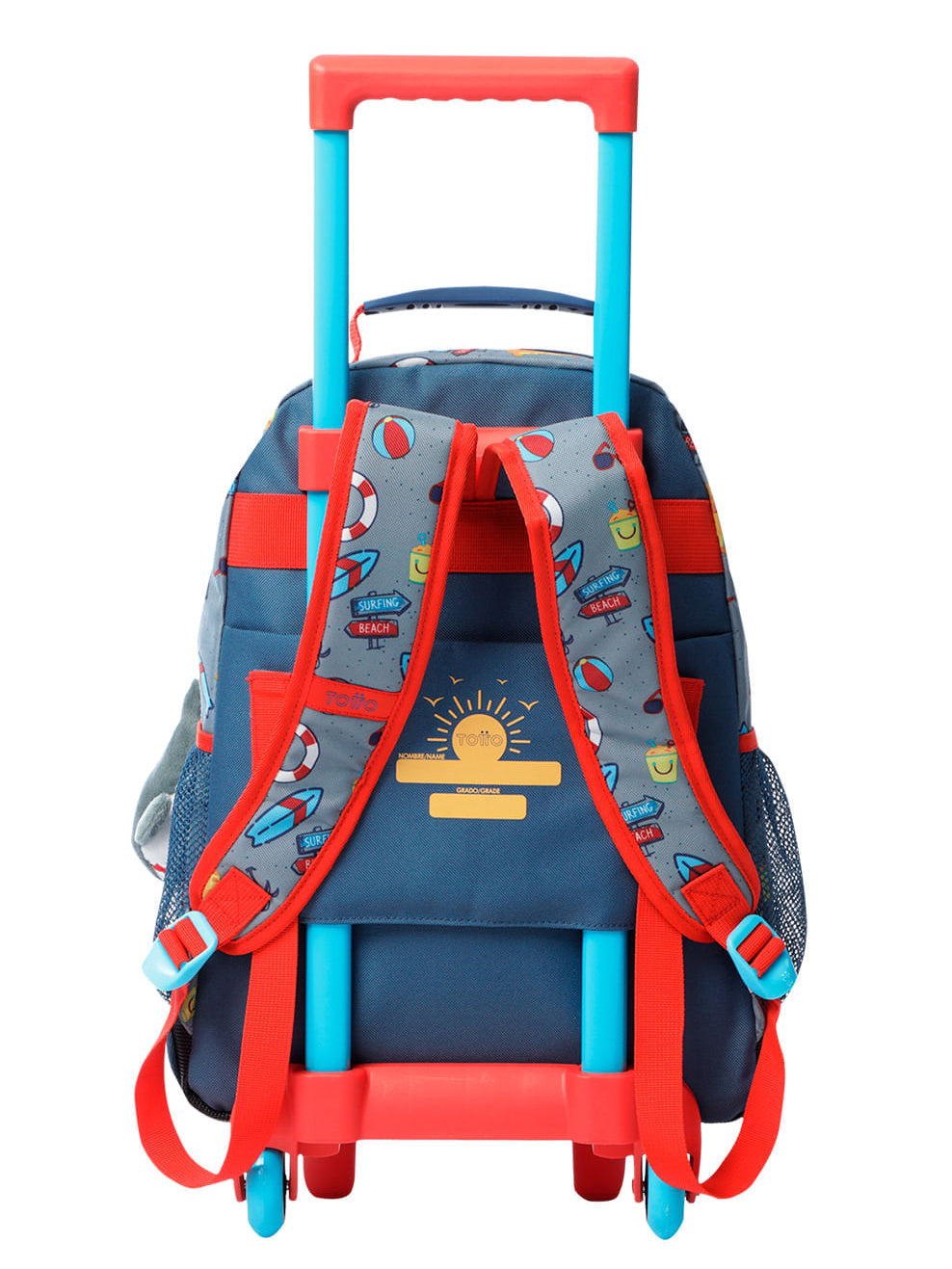 Mochila Totto Ruedas Tiburón