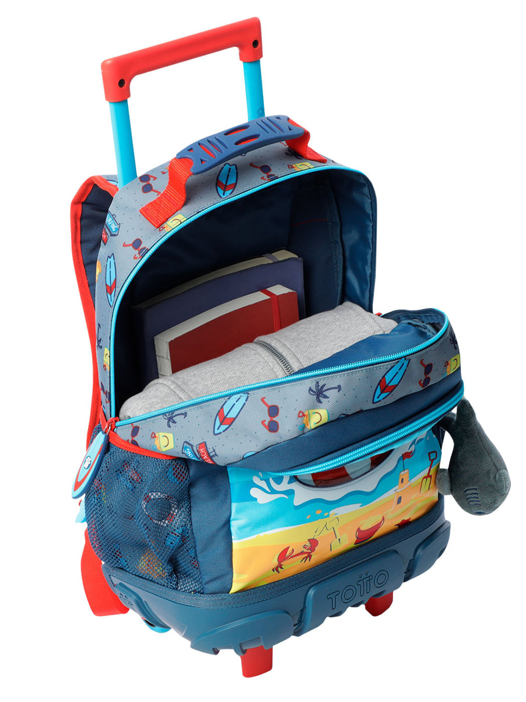 Mochila Totto Ruedas Tiburón