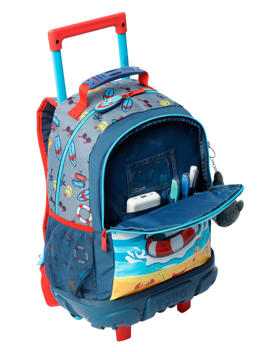 Mochila Totto Ruedas Tiburón
