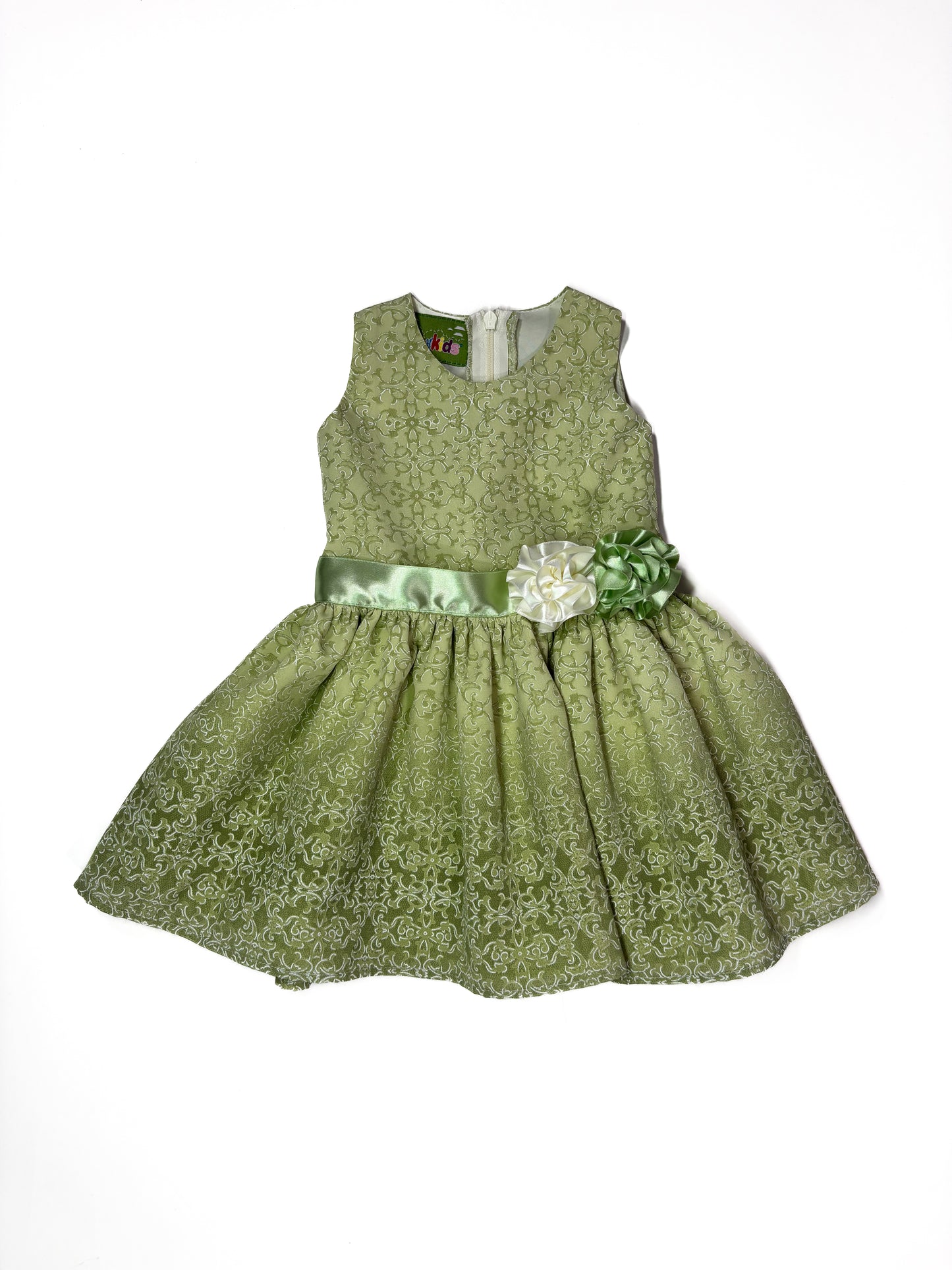 Vestido en Gama Verde