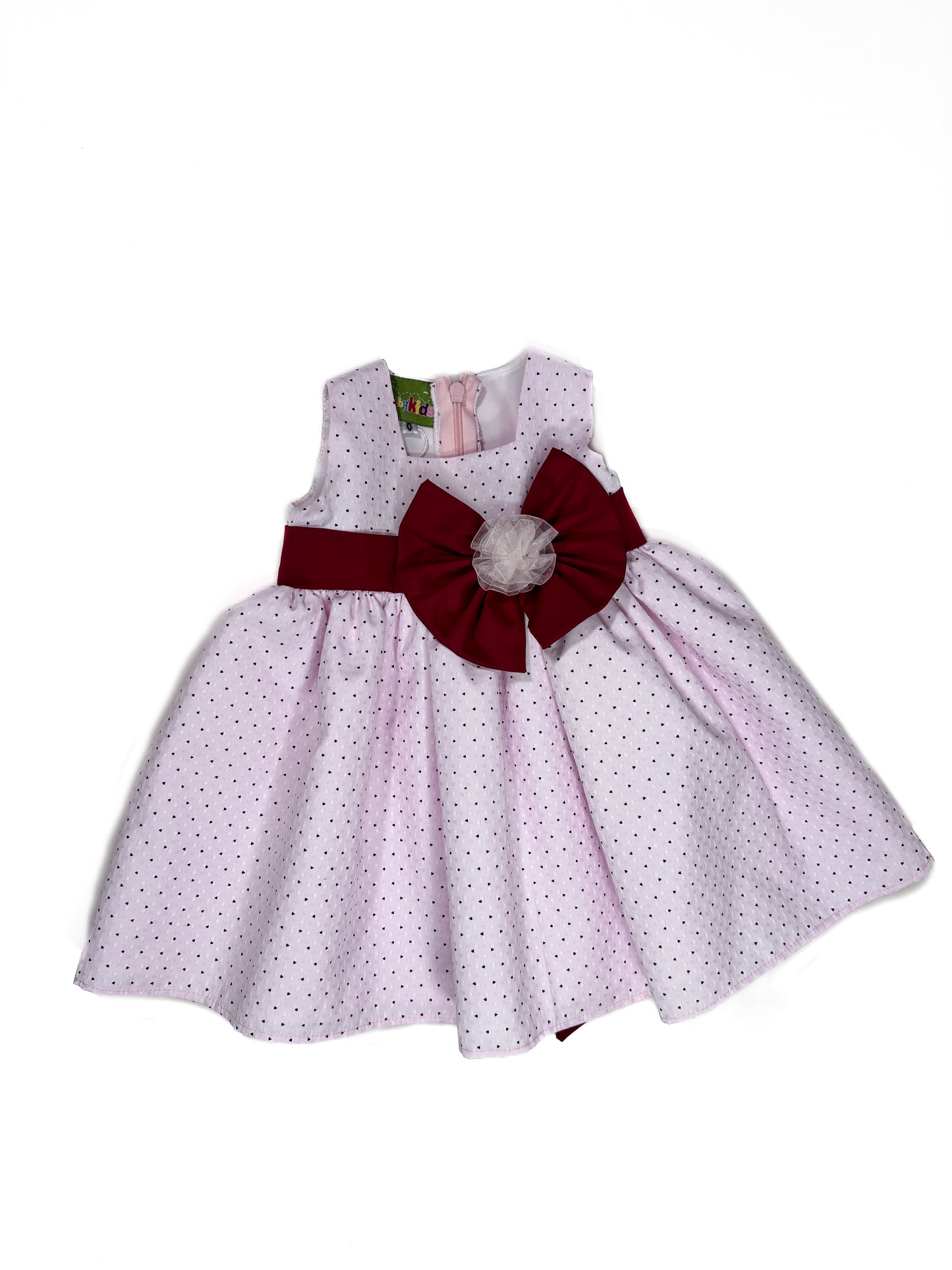 Vestido Rosa Puntos