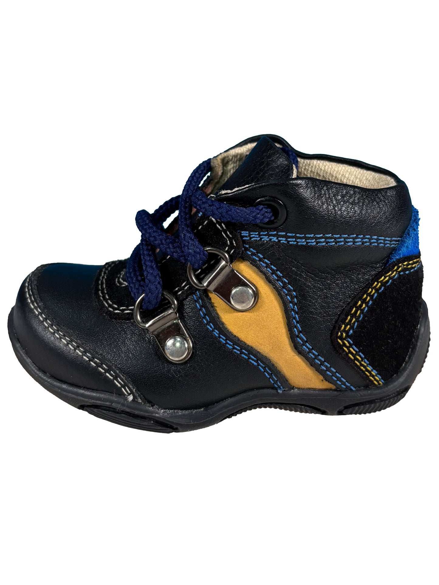 Zapato Botin Negro/Azul
