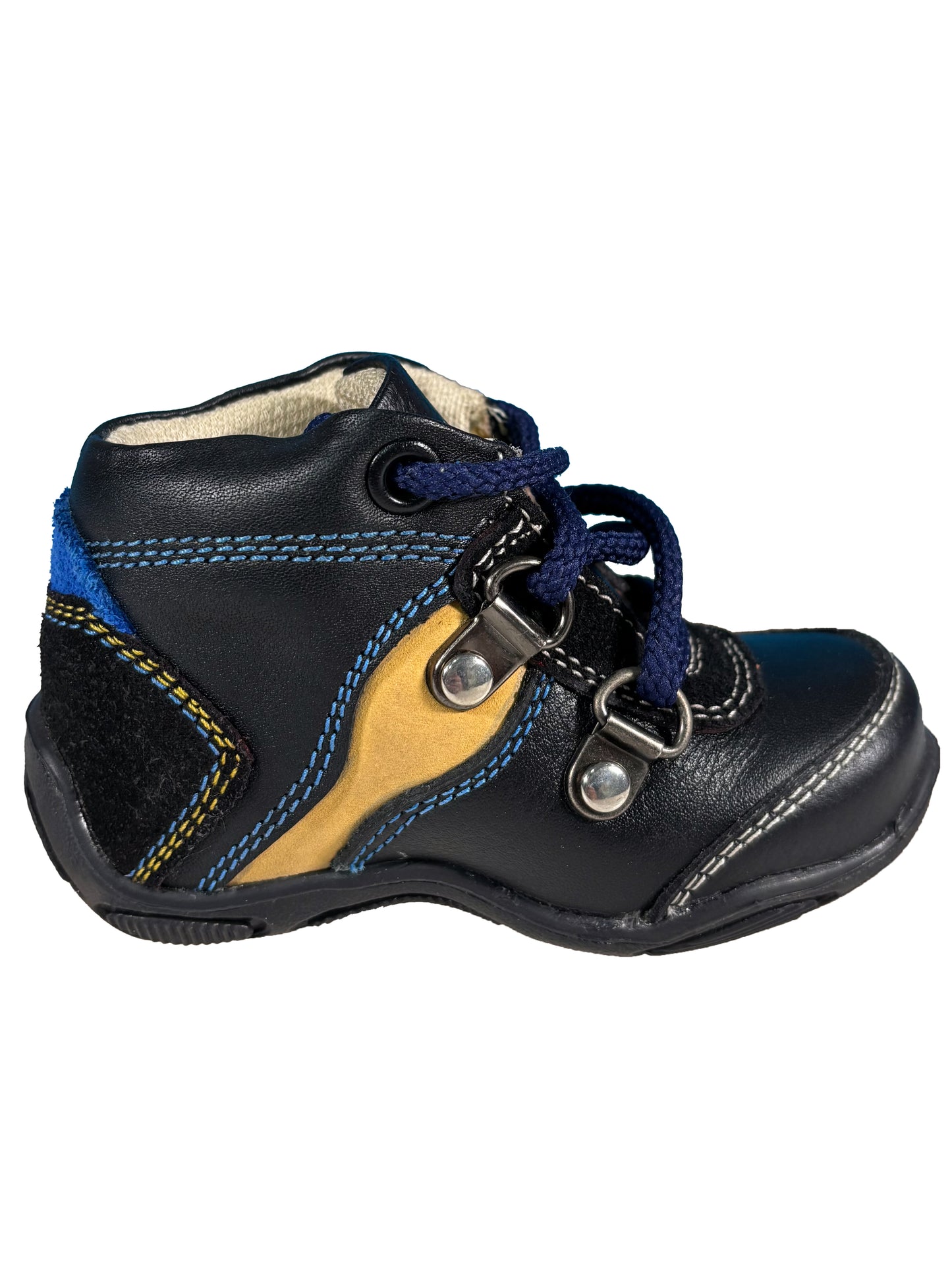 Zapato Botin Negro/Azul