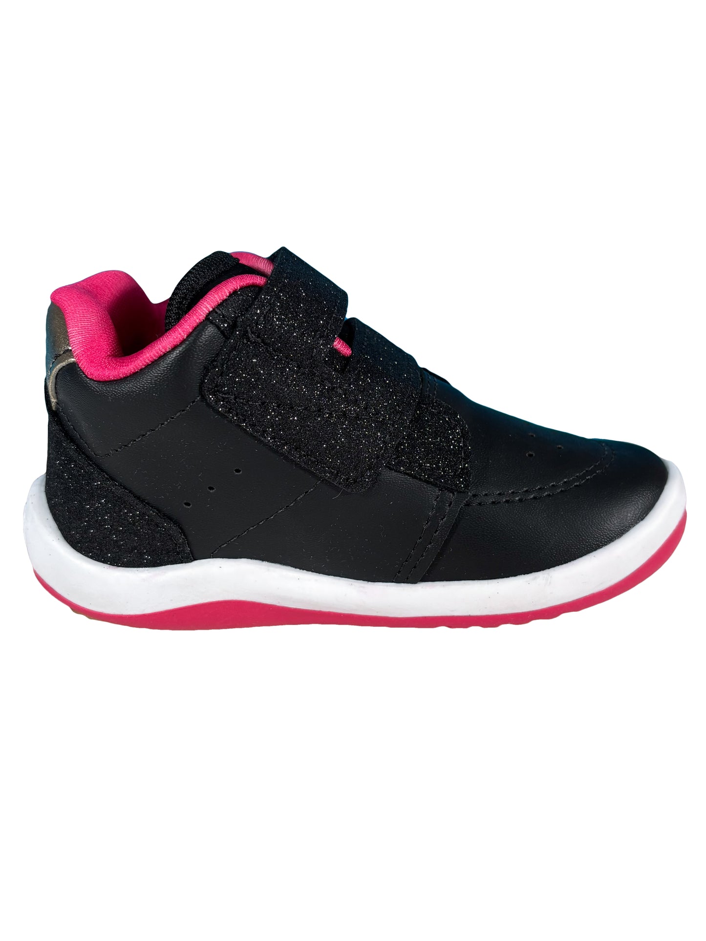 Zapato Botin Negro/Fucsia