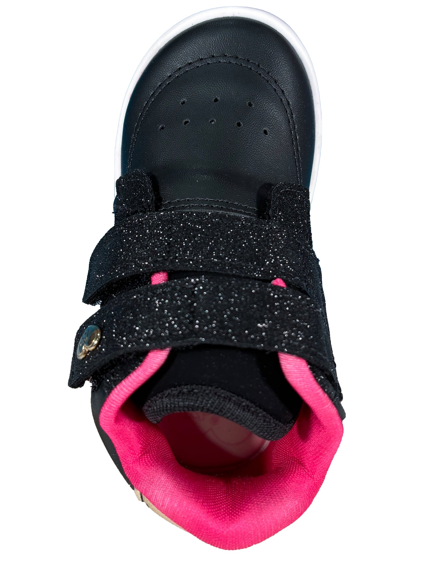 Zapato Botin Negro/Fucsia