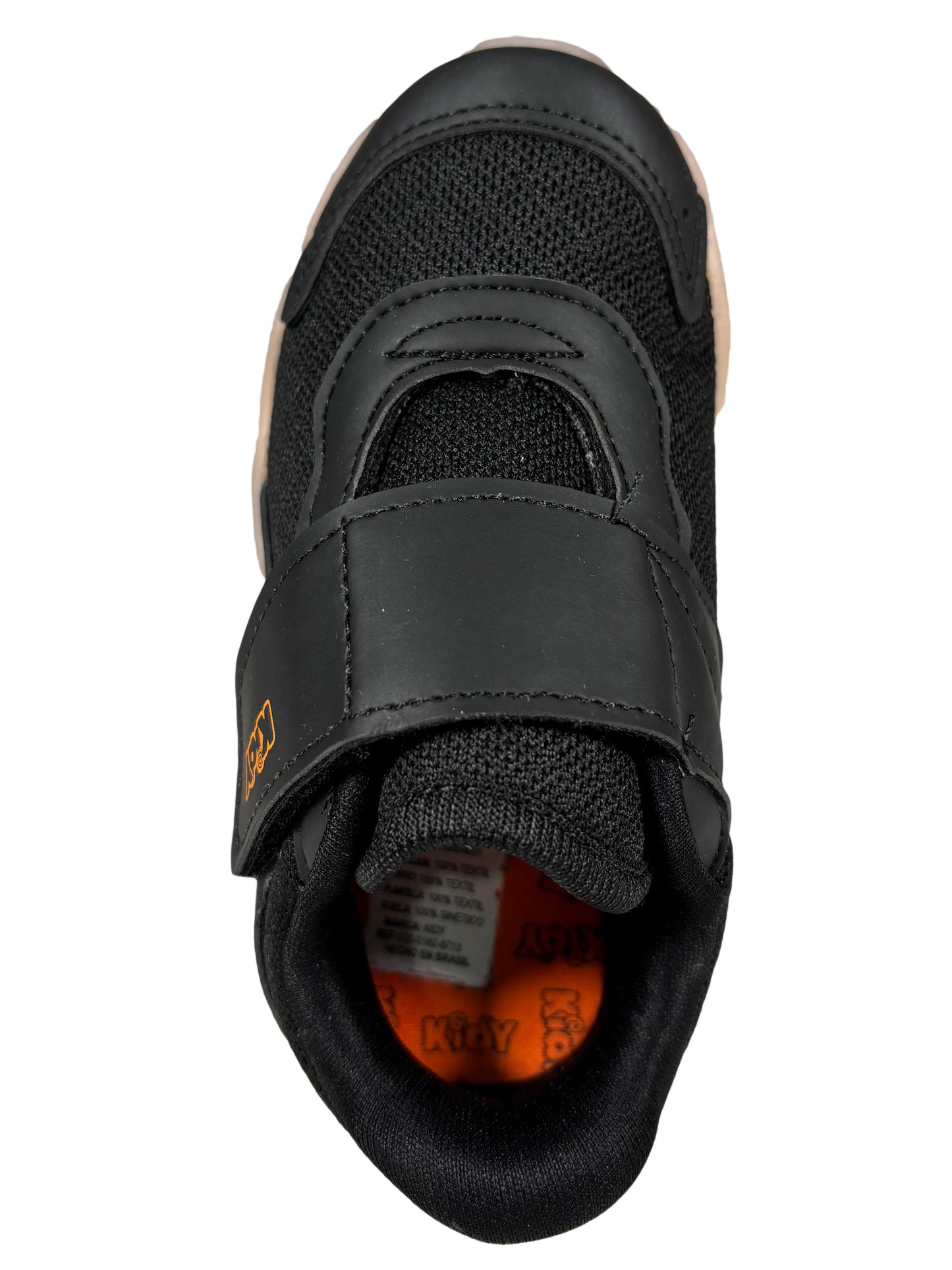 Zapato Deportivo Negro/Naranja con Luces