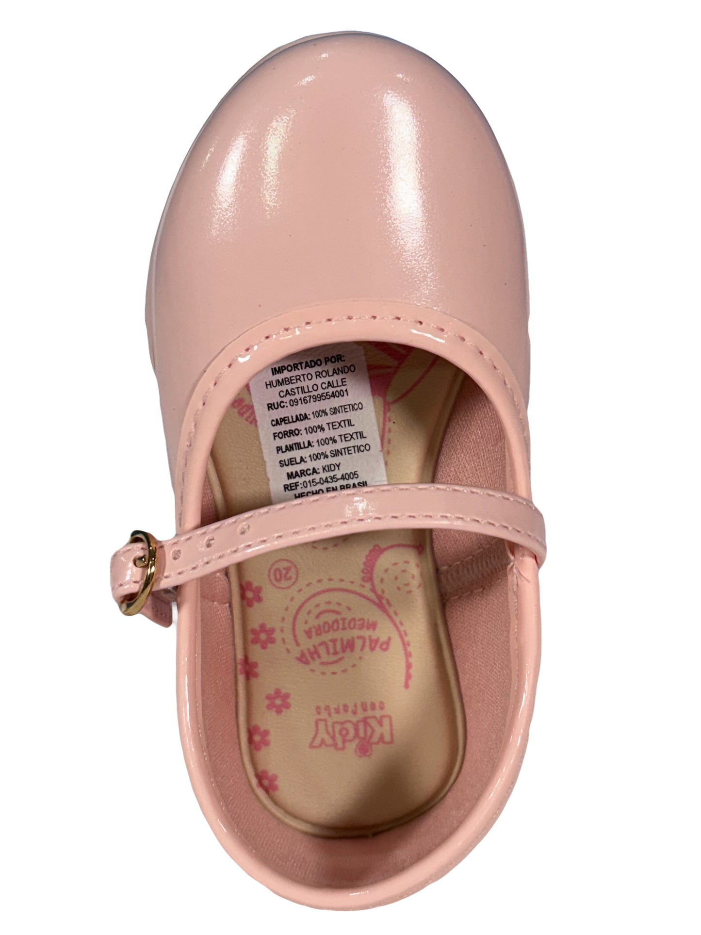 Zapato Muñeca Charol Rosado