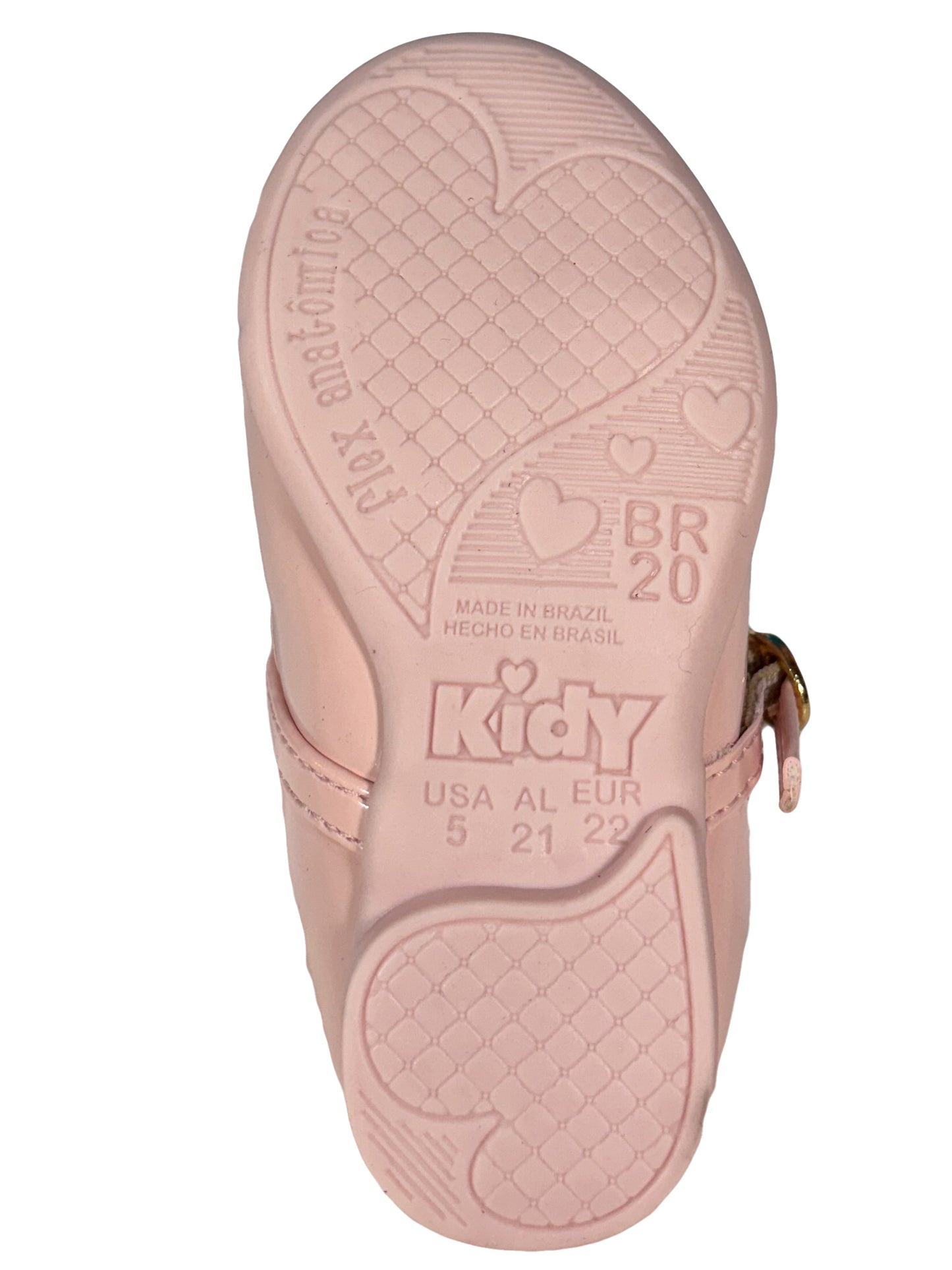 Zapato Muñeca Charol Rosado