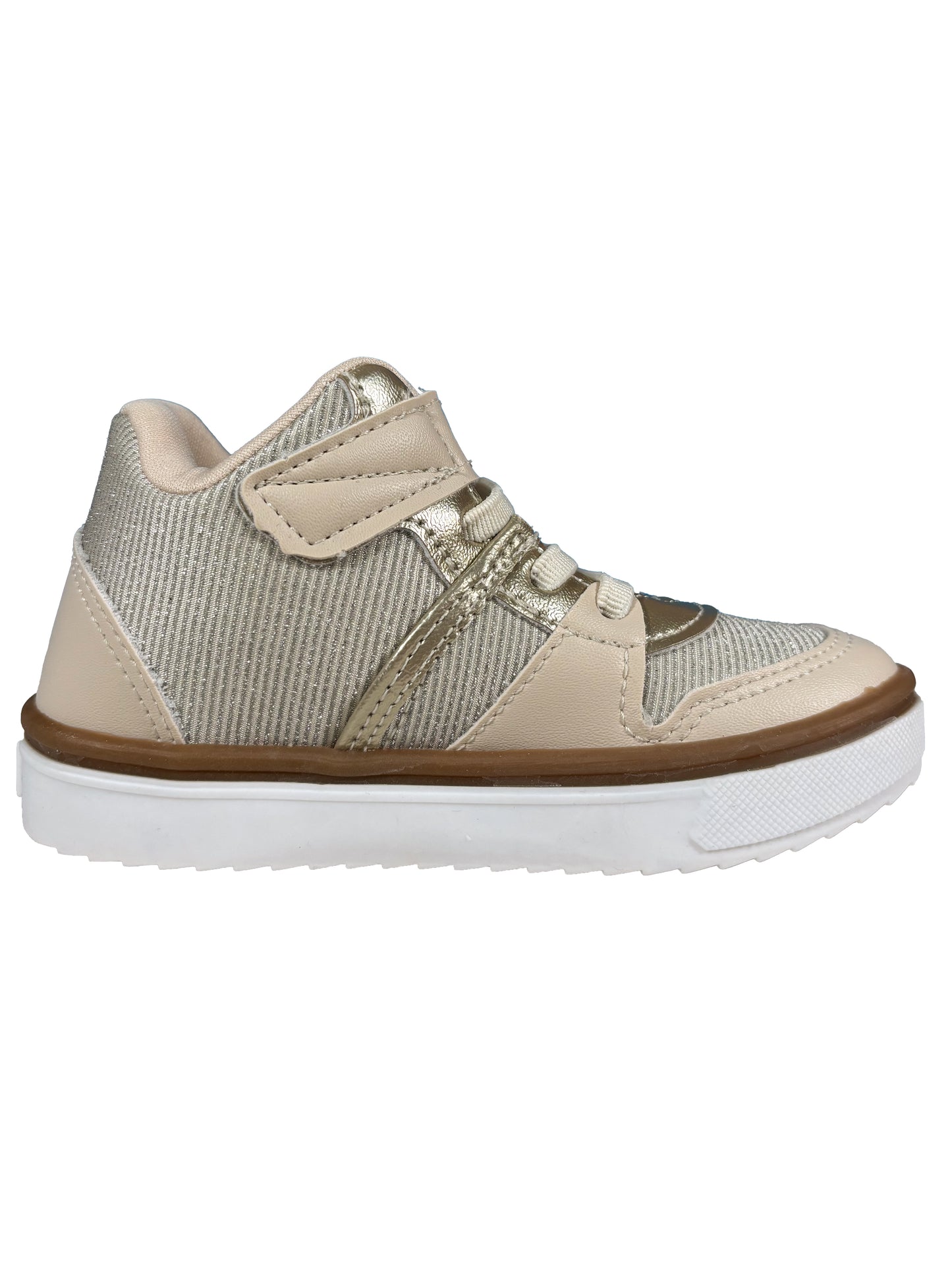 Zapato Botin Beige/Plateado