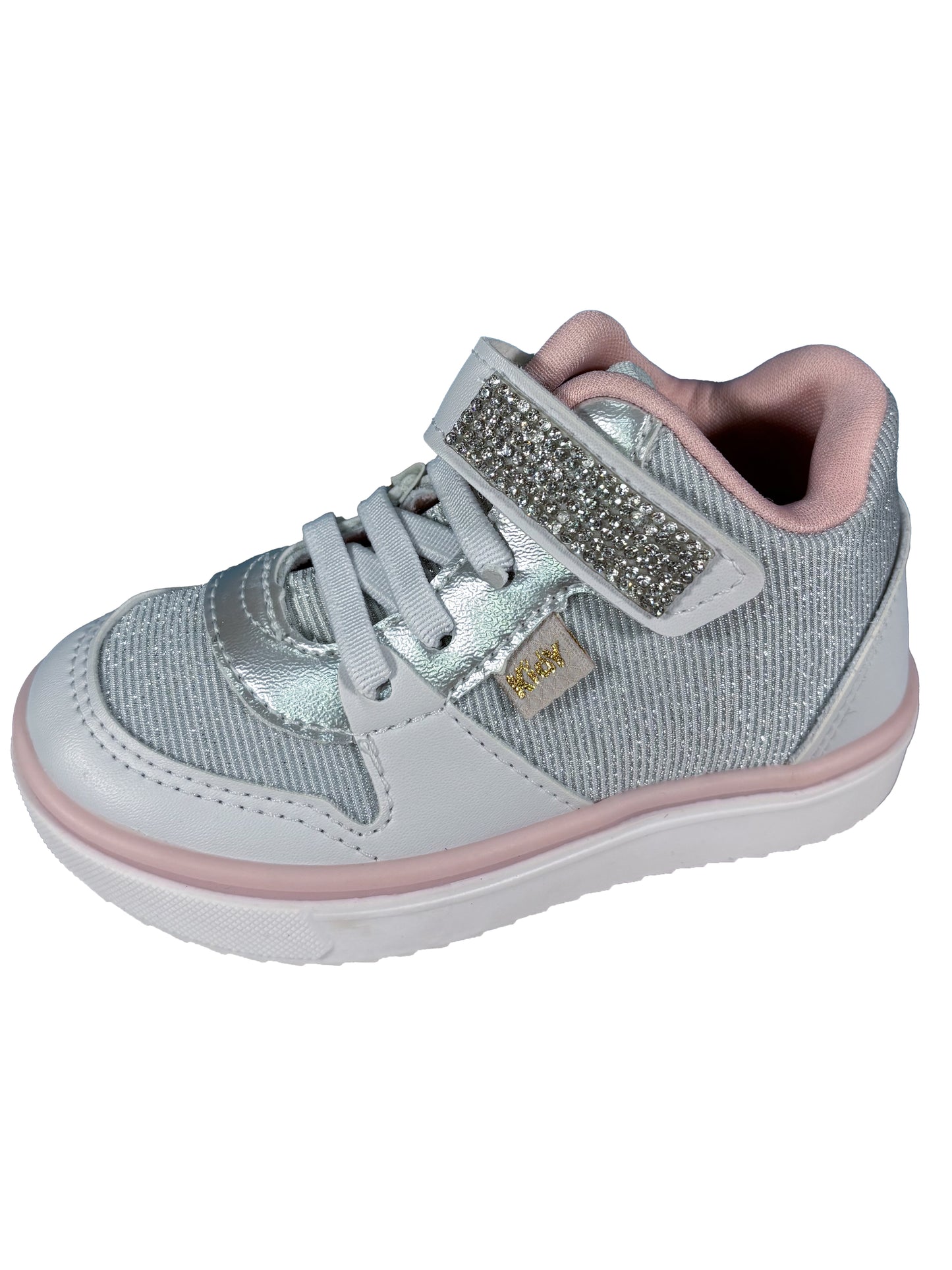 Zapato Botin Blanco/Plateado