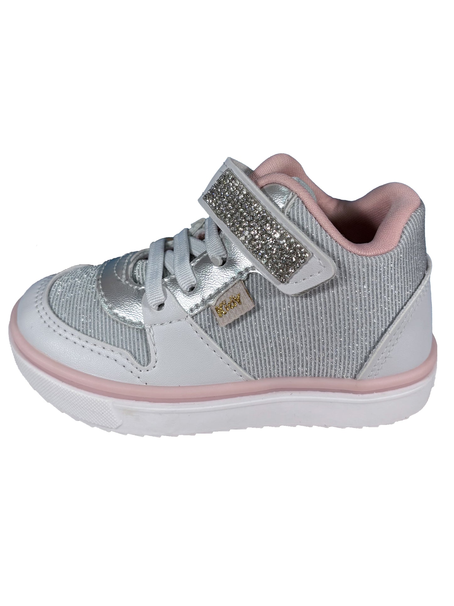 Zapato Botin Blanco/Plateado