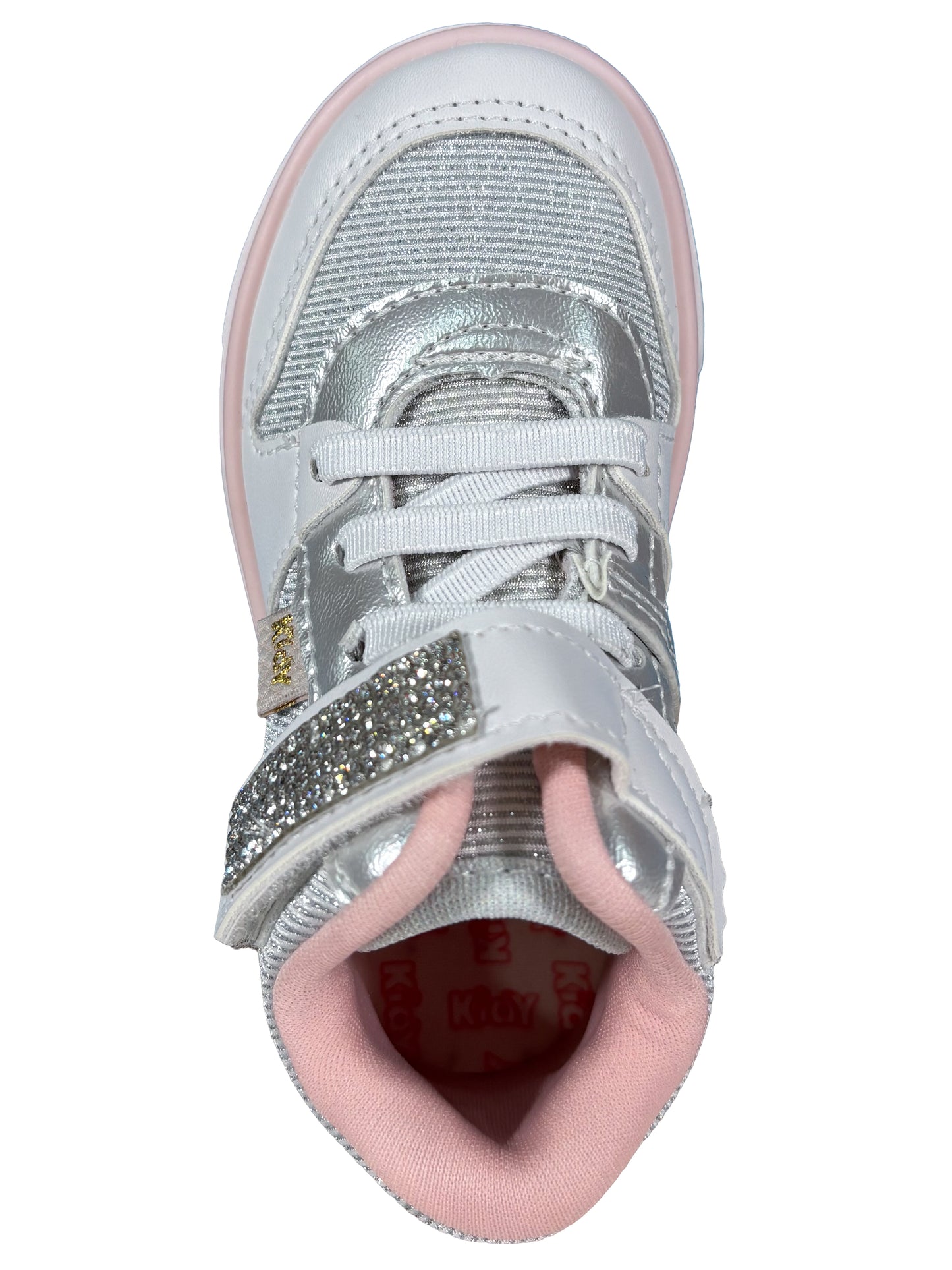 Zapato Botin Blanco/Plateado