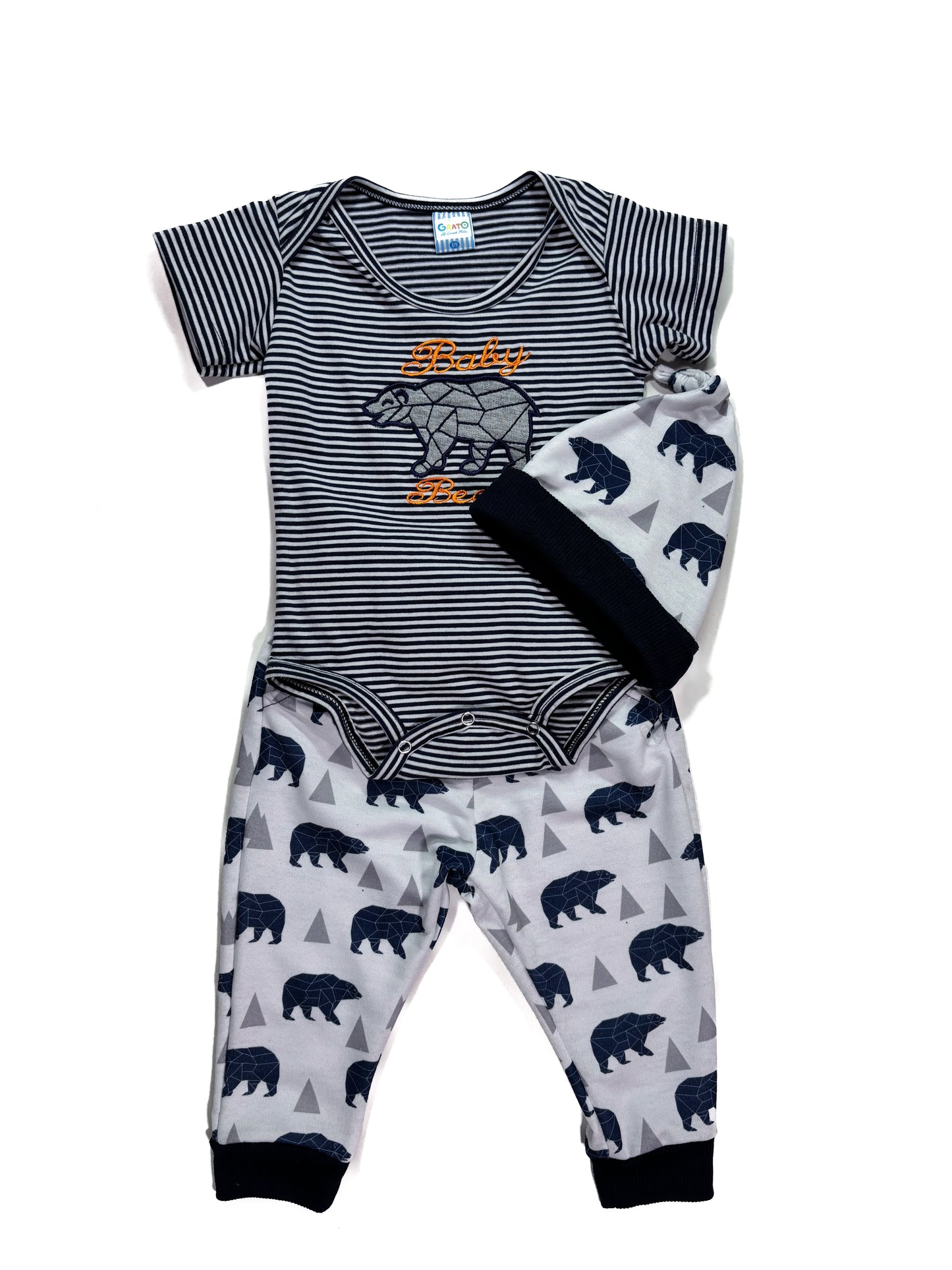Conjunto 3p Azul Oso Polar