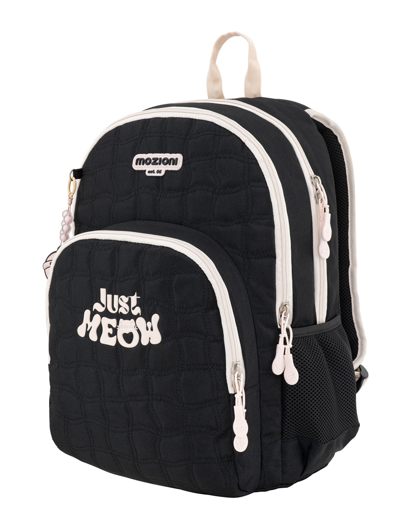 Mochila Negra Just Meow