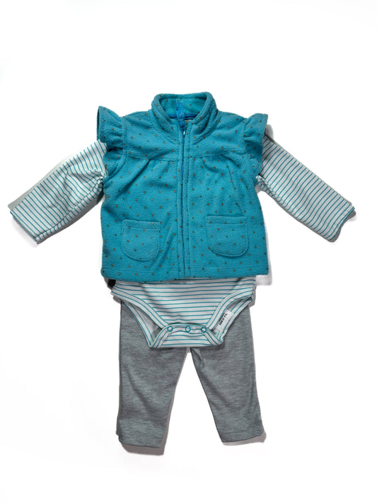 Conjunto Chaleco Cardenillo