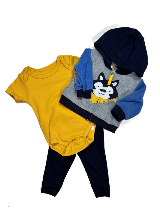 Conjunto Azul Perro