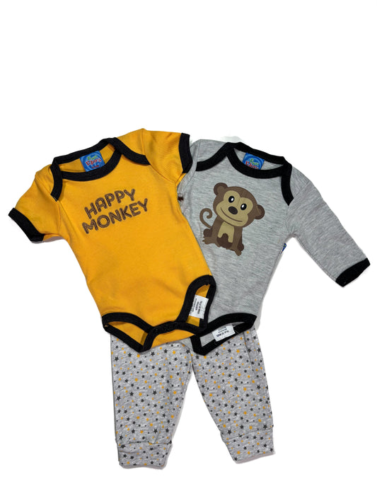 Conjunto Plomo Happy Monkey