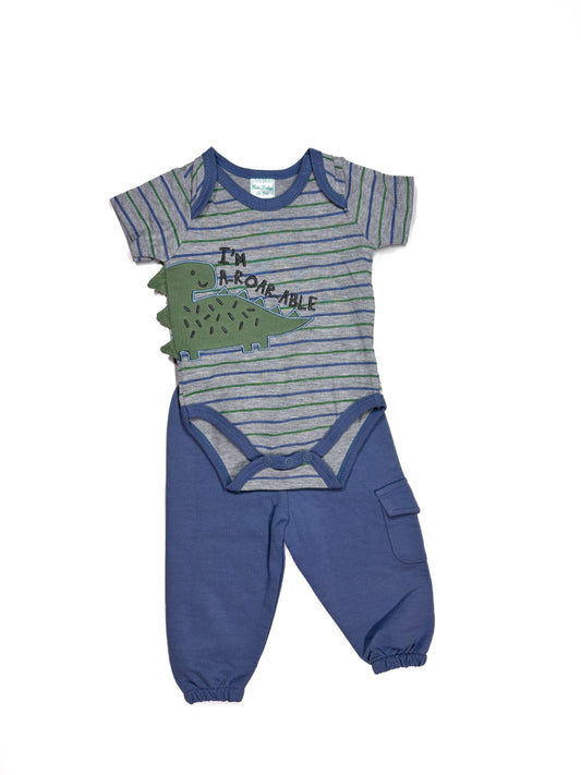 Conjunto Rayas Dino