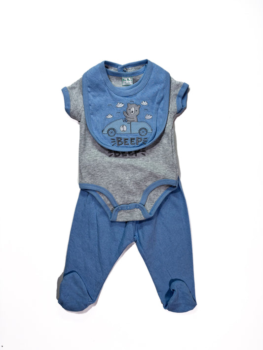 Conjunto Azul 3p Oso