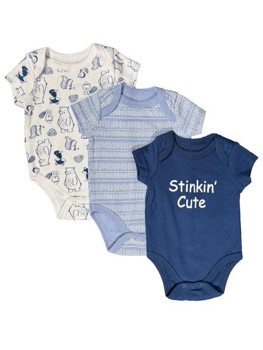 Set Bodies Azul Stinkin Cute