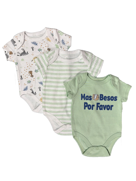 Set Bodies Verde Animales