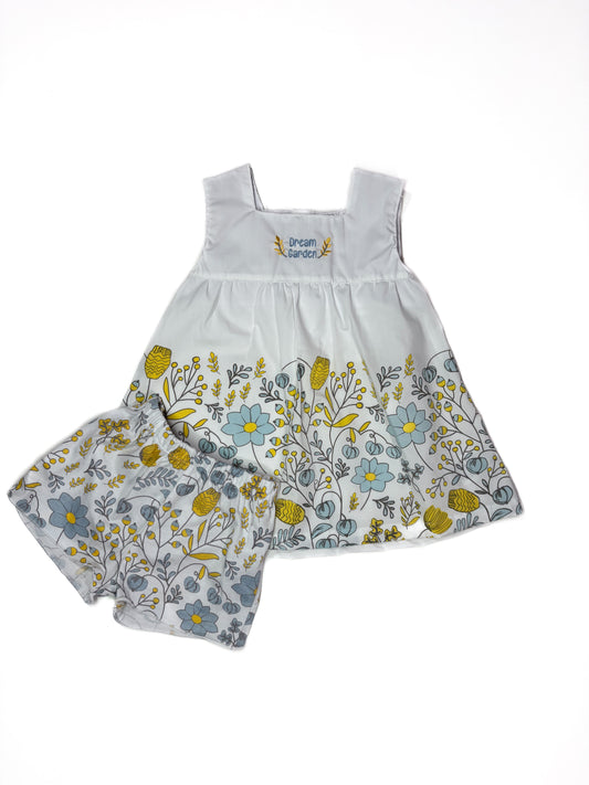 Conjunto Vestido Blanco Dream Garden