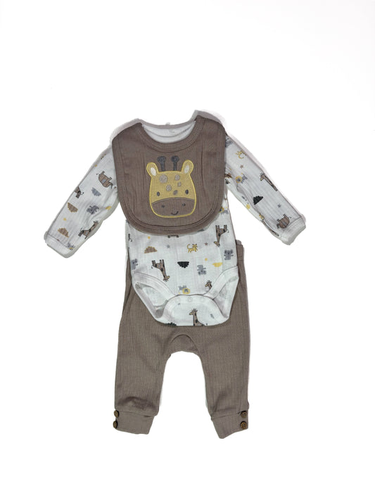 Conjunto 3p Cafe Girafa