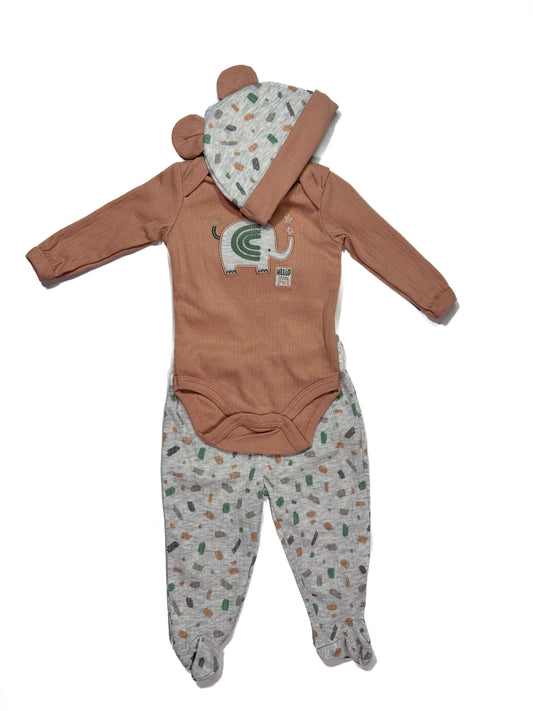 Conjunto 3p Melon Elefante