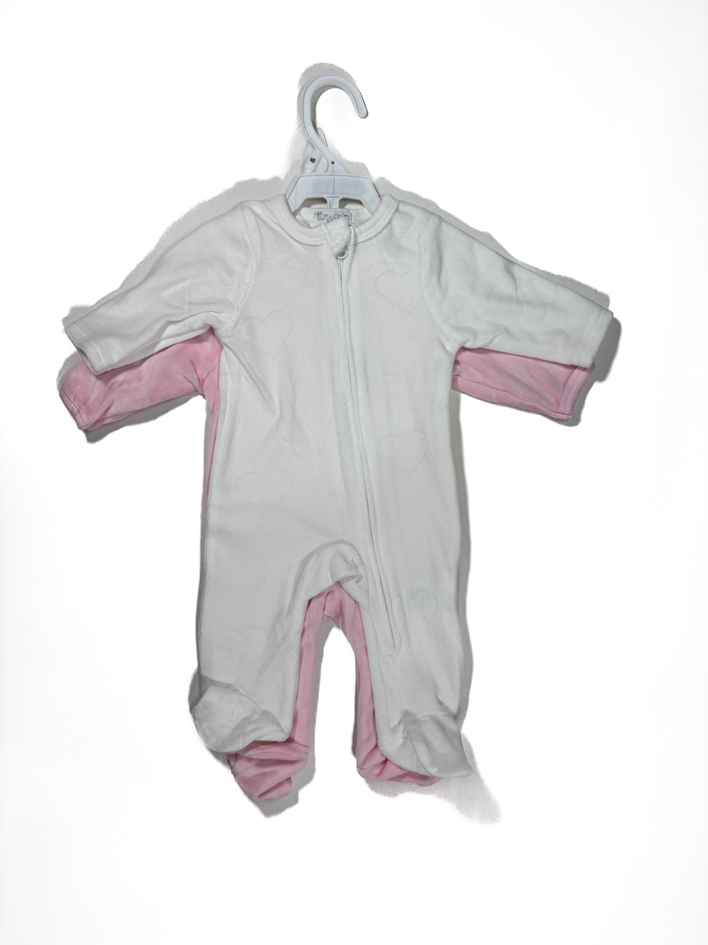 Set Monos x2 Rosa/Blanco