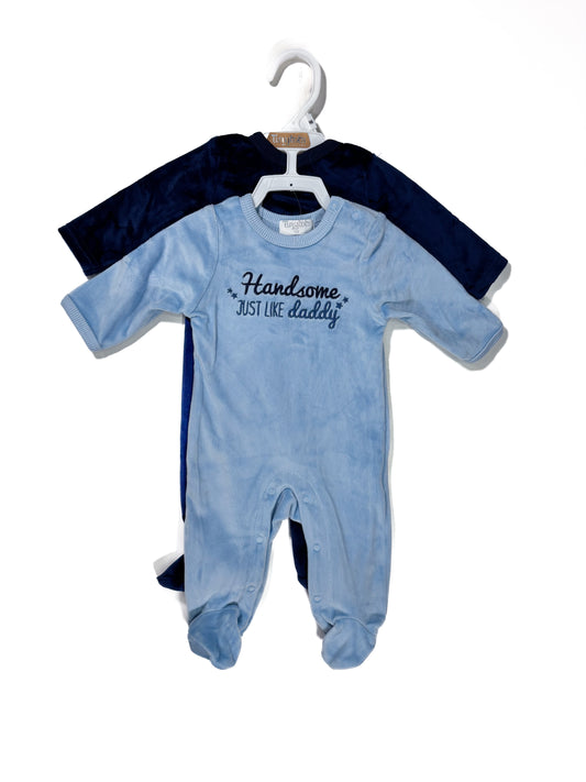 Set Monos x2 Celeste/Azul