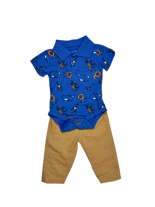 Conjunto Body con Cuello Azul
