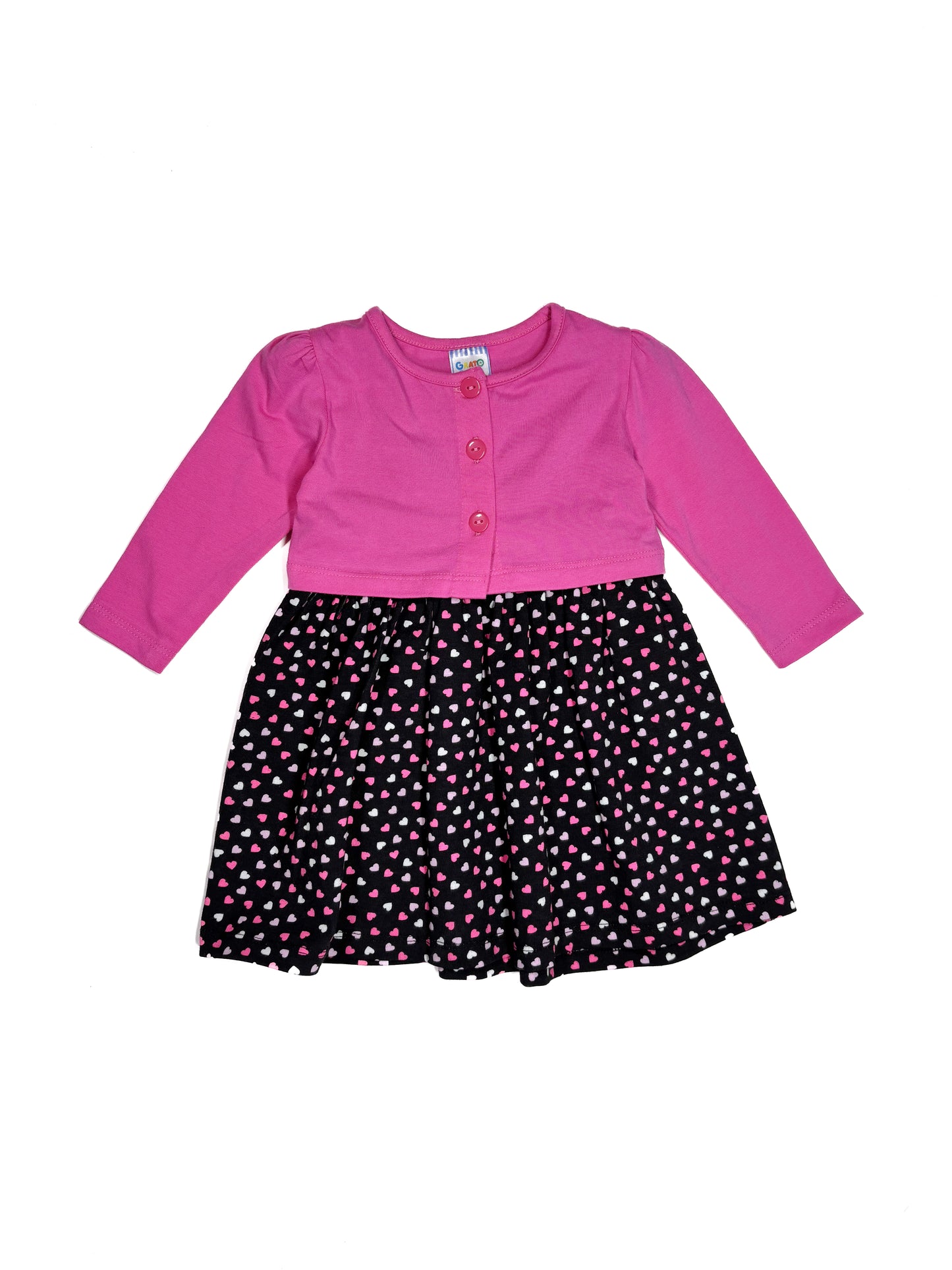 Vestido con Bolero Fucsia