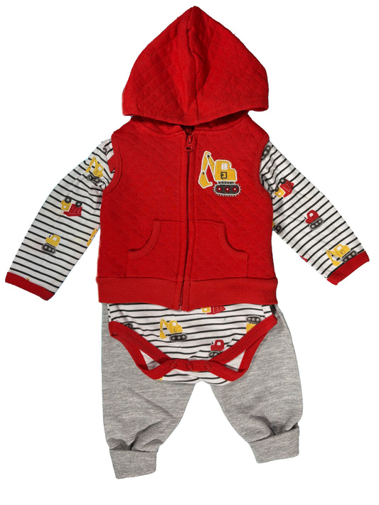 Conjunto Chaleco Rojo Carro