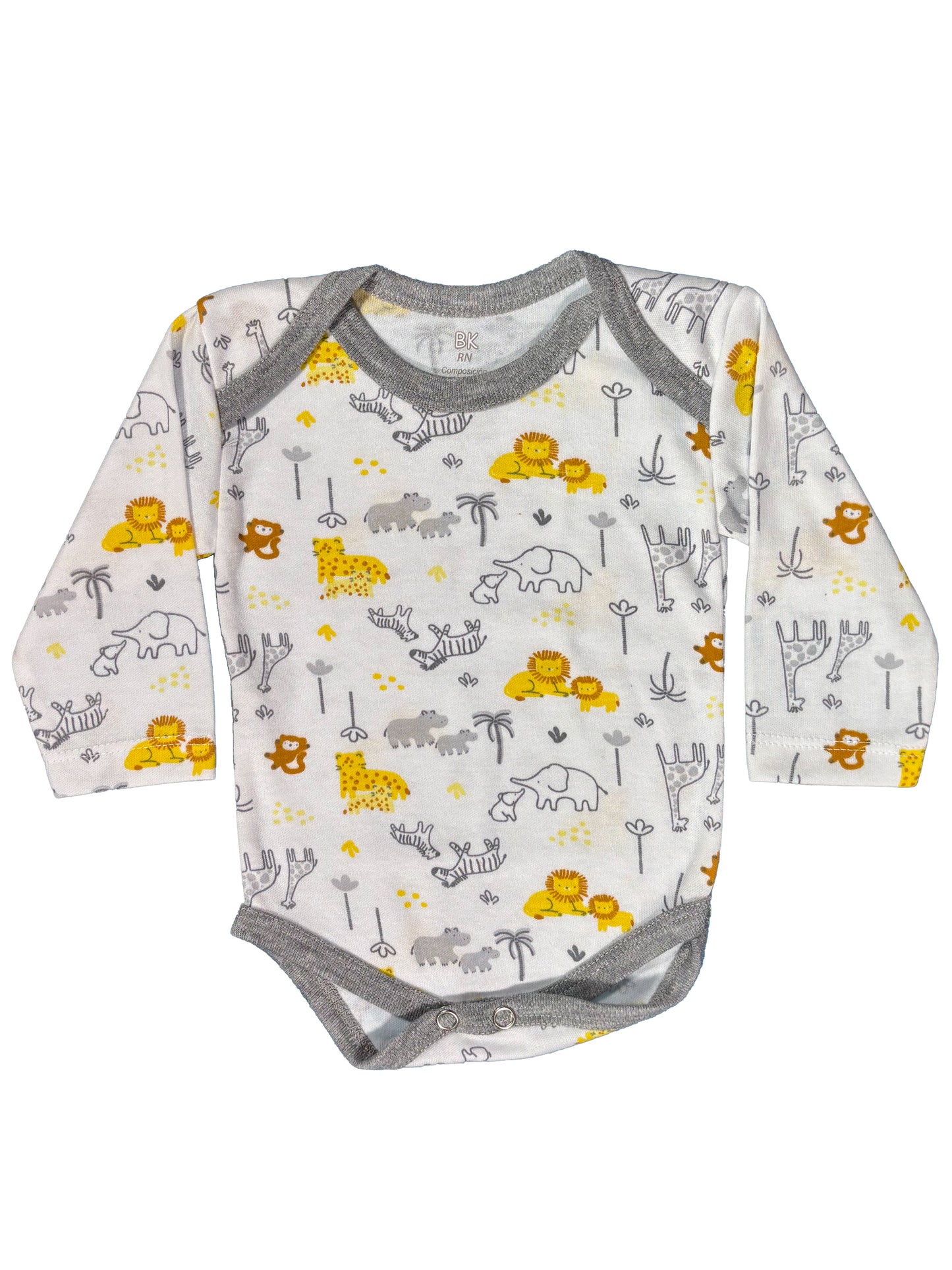 Body Manga Larga Basico Estampado