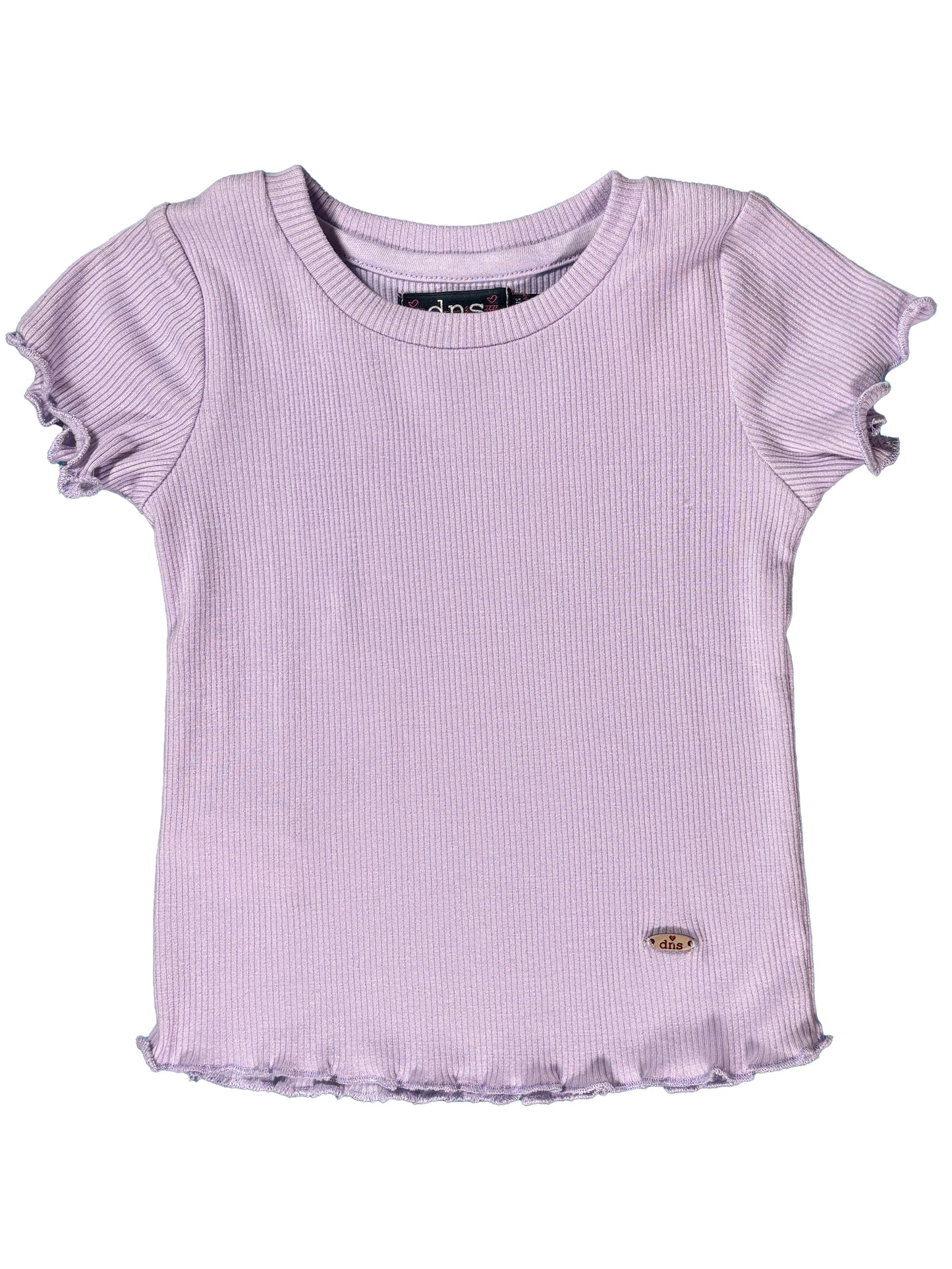 Camiseta Acanalada Lila