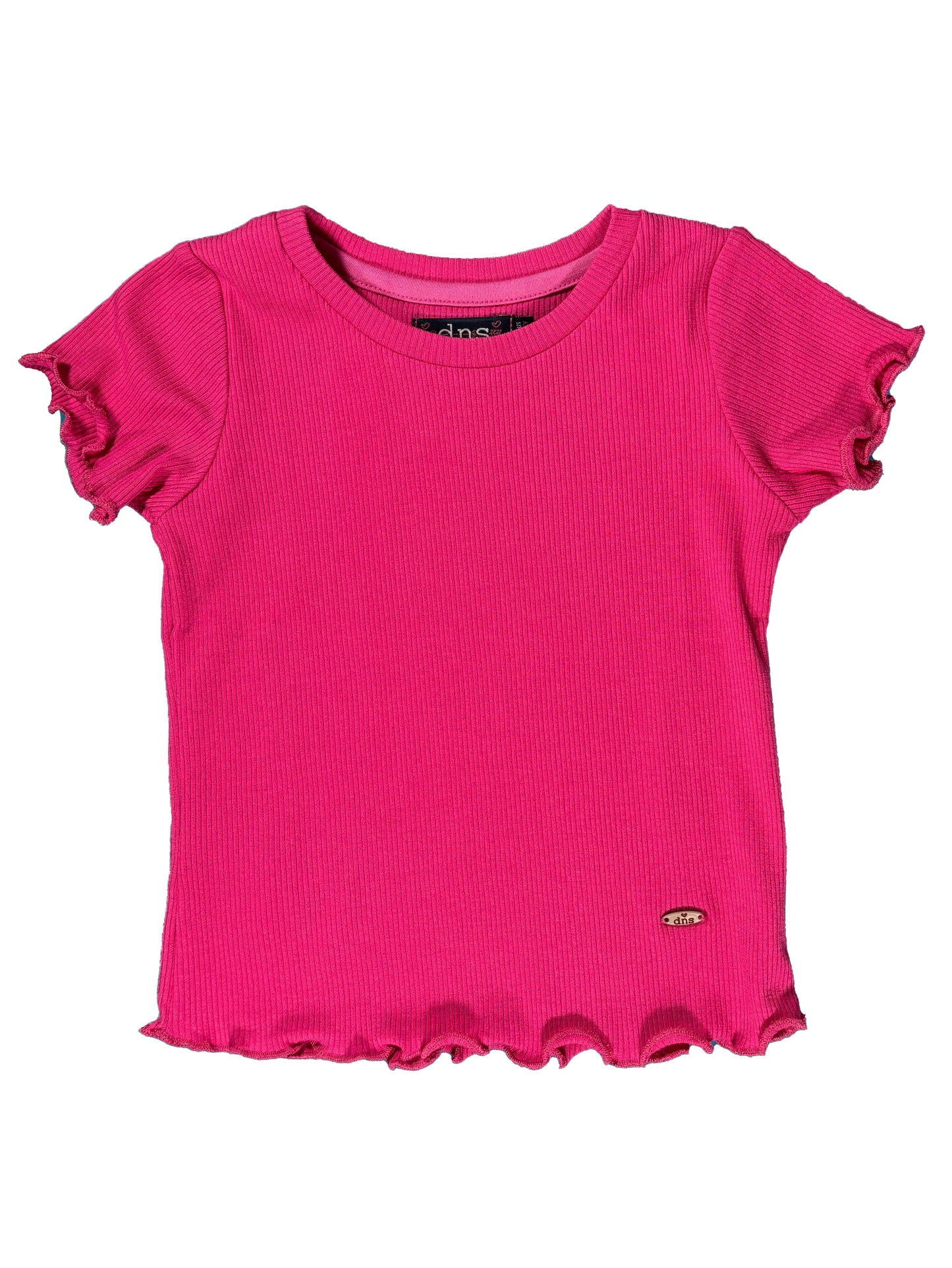 Camiseta Acanalada Fucsia