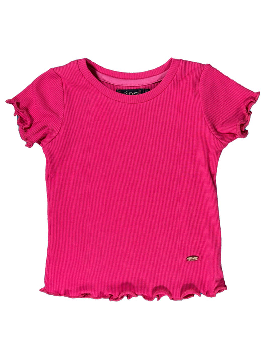 Camiseta Acanalada Fucsia