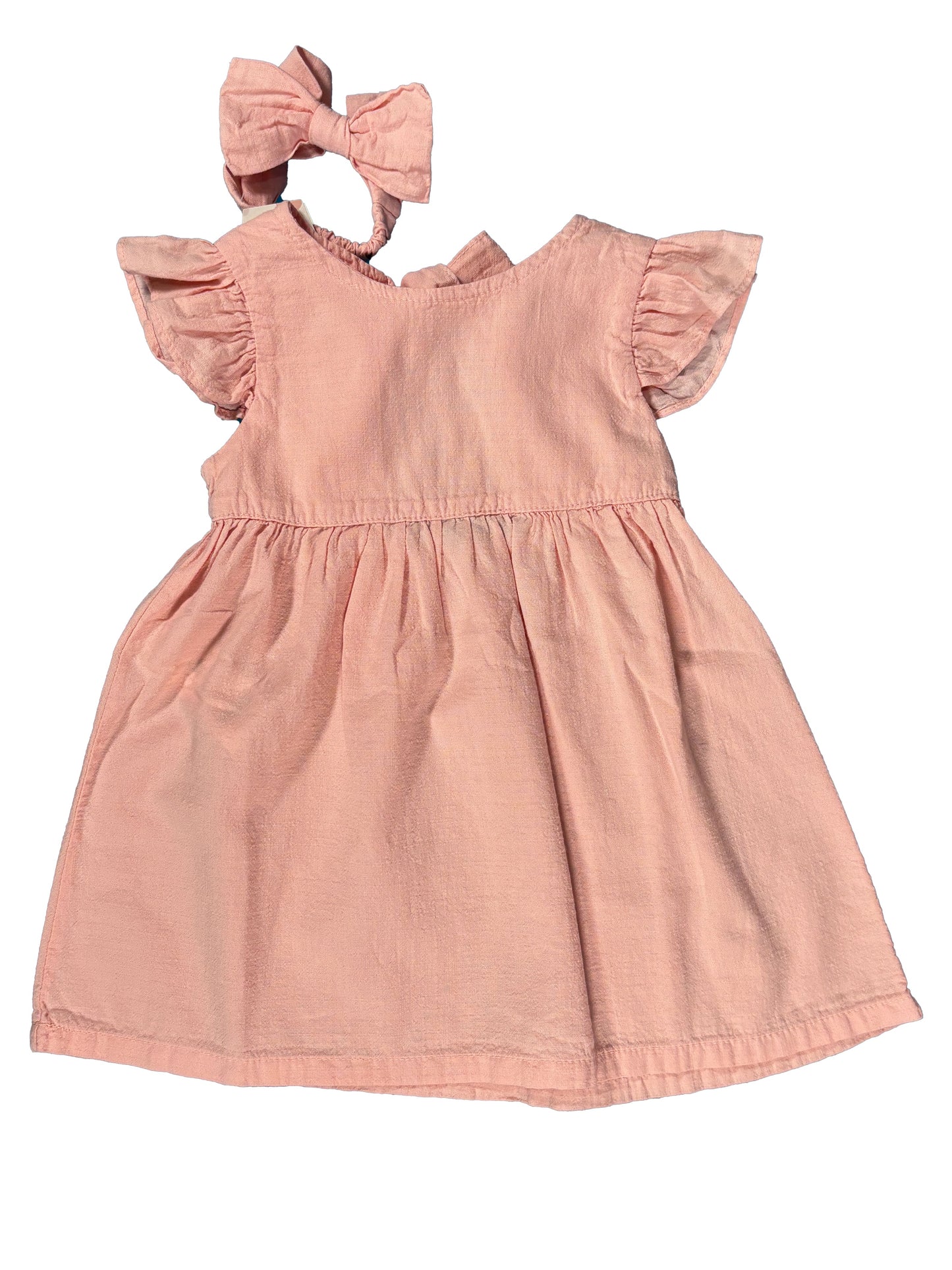 Vestido Lino Rosa