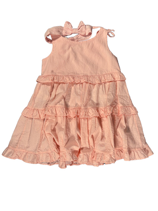 Vestido Lino Rosa