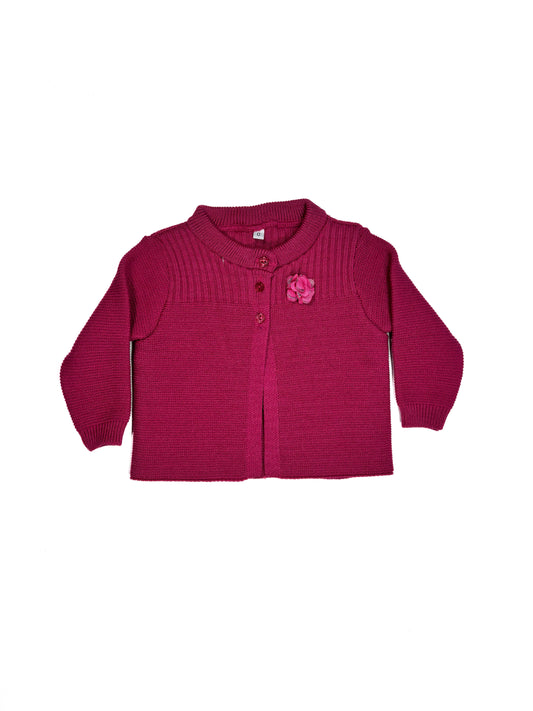 Chompa Abierta Fucsia