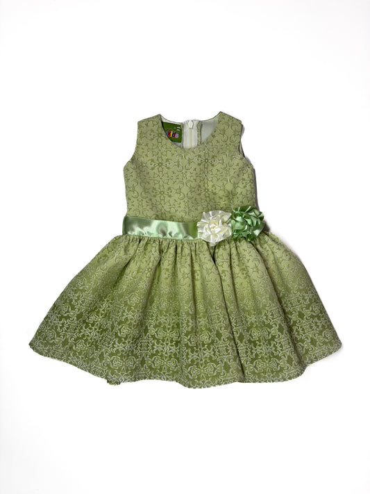 Vestido en Gama Verde