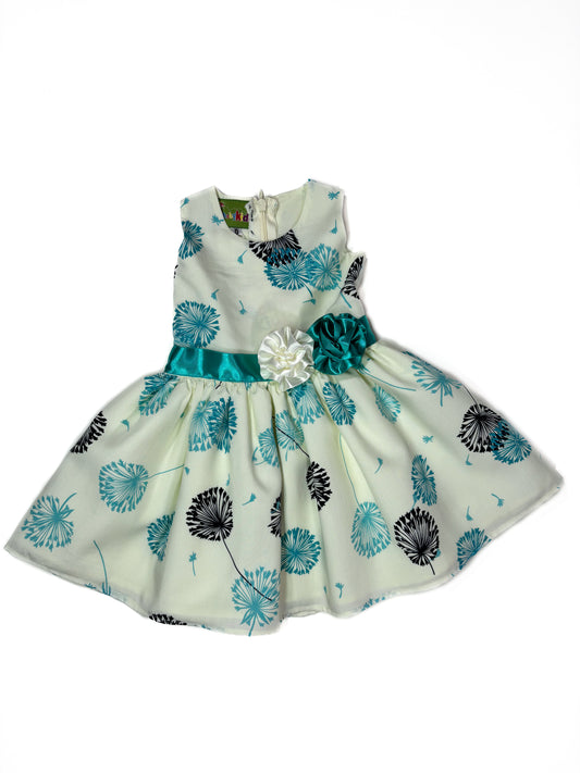 Vestido Turqueza Flores