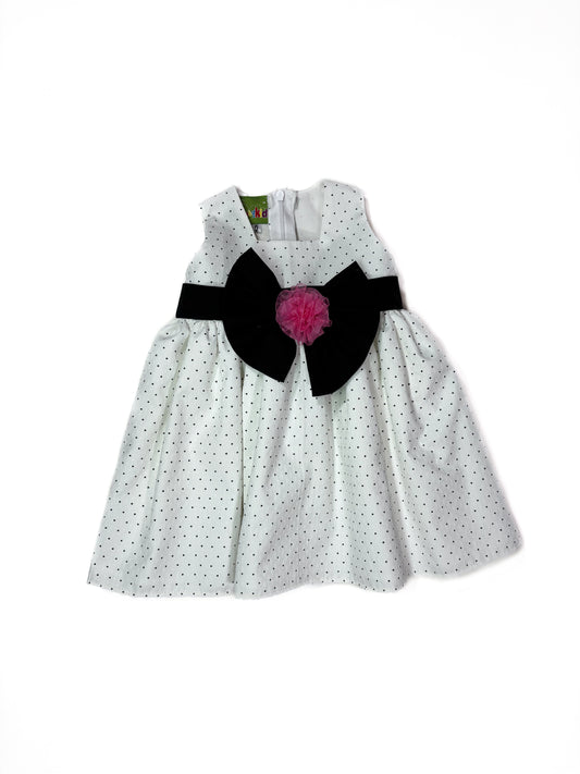 Vestido Blanco Puntos